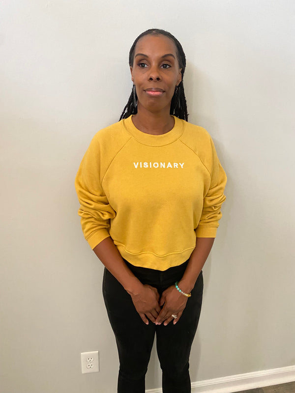 Womens Visionary Pullover Sweatshirt - Gold