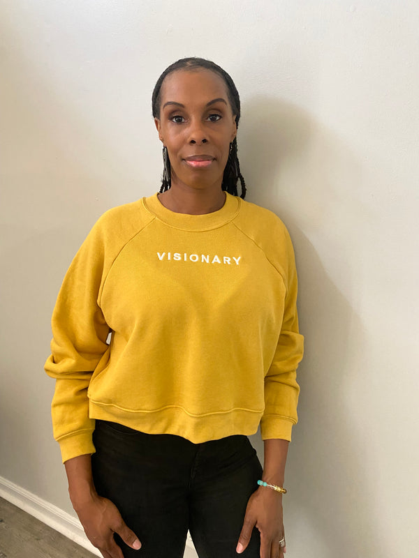 Womens Visionary Pullover Sweatshirt - Gold