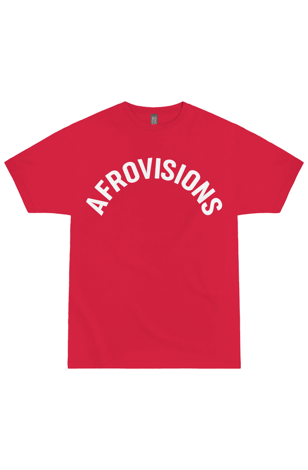 Afrovisions Text Curved T-Shirt